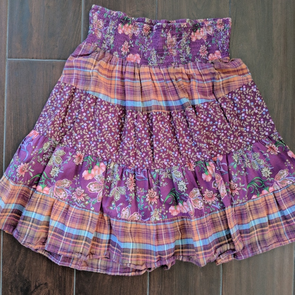 Purple Bohemian Skirt